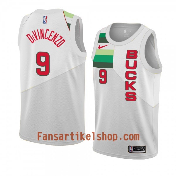 Milwaukee Bucks Trikot Donte Divincenzo 9 2018-19 Nike Weiß Swingman - Herren Milwaukee Bucks Trikot Donte Divincenzo 9 2018-19 Nike Weiß Swingman - Herren